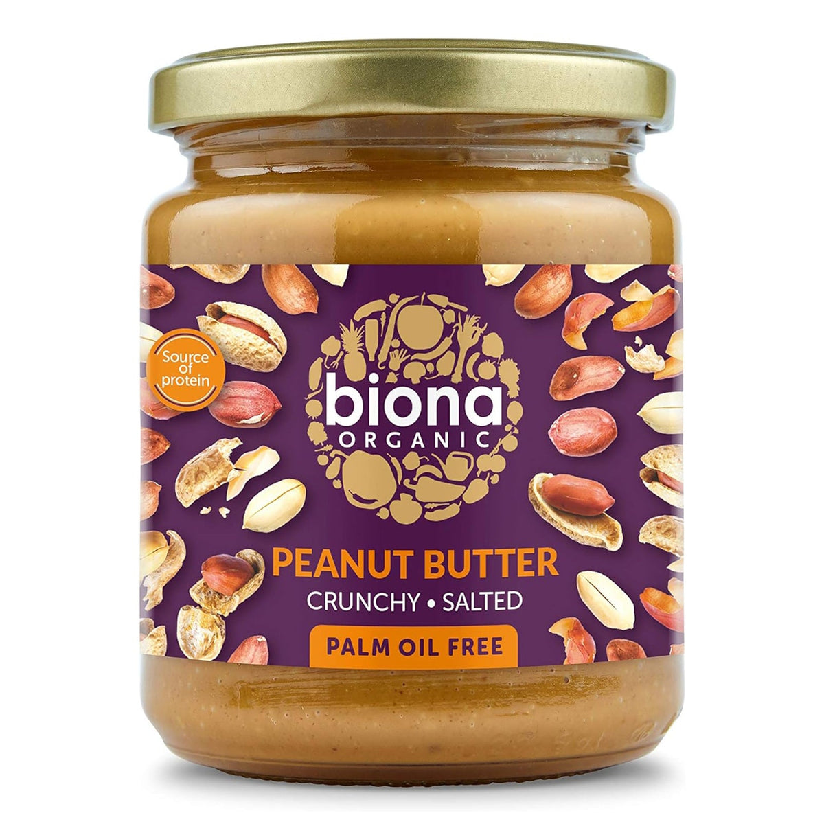 Organic Peanut Butter Crunchy With Salt 250g - Biona - Peanut Butter - Eco Natural Products