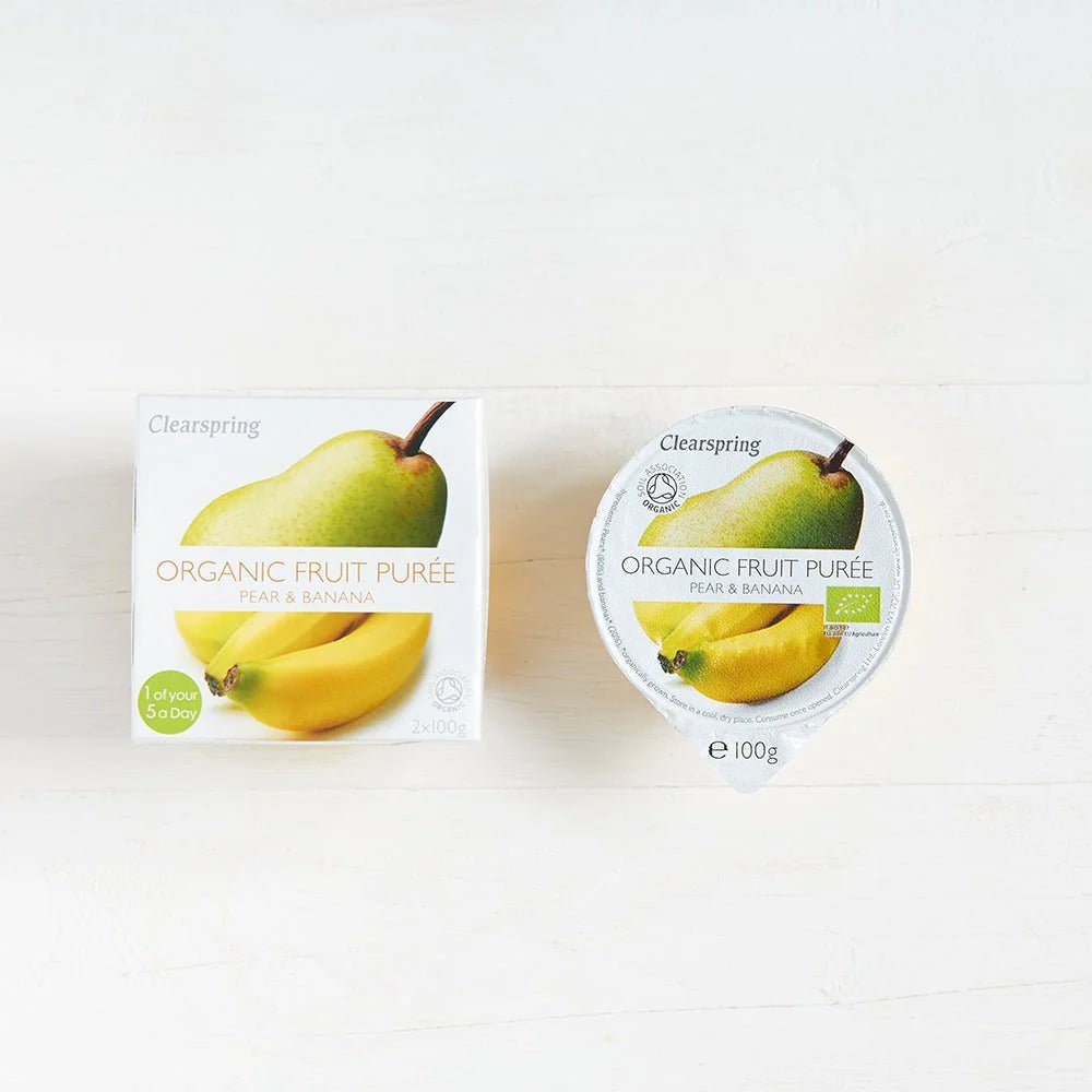 Organic Pear and Banana Fruit Puree 2x100g - Clearspring - Fruit Puree - Eco Natural Products