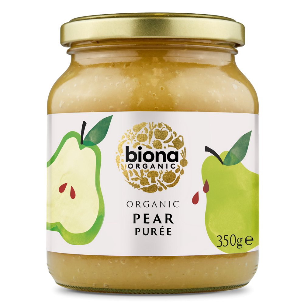 Organic Pear Puree No Added Sugar 360g - Biona - Fruit Puree - Eco Natural Products