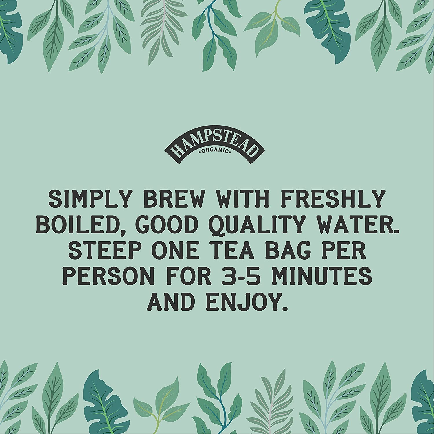 Organic Peppermint & Spearmint Herbal Infusion 20 bags - Hampstead Tea - Hebal infusion - Eco Natural Products