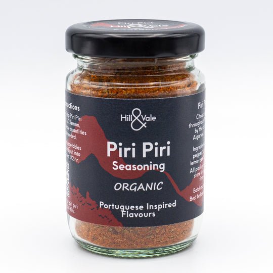 Organic Piri Piri Seasoning 40g - Hill & Vale - Seasoning - Eco Natural Products