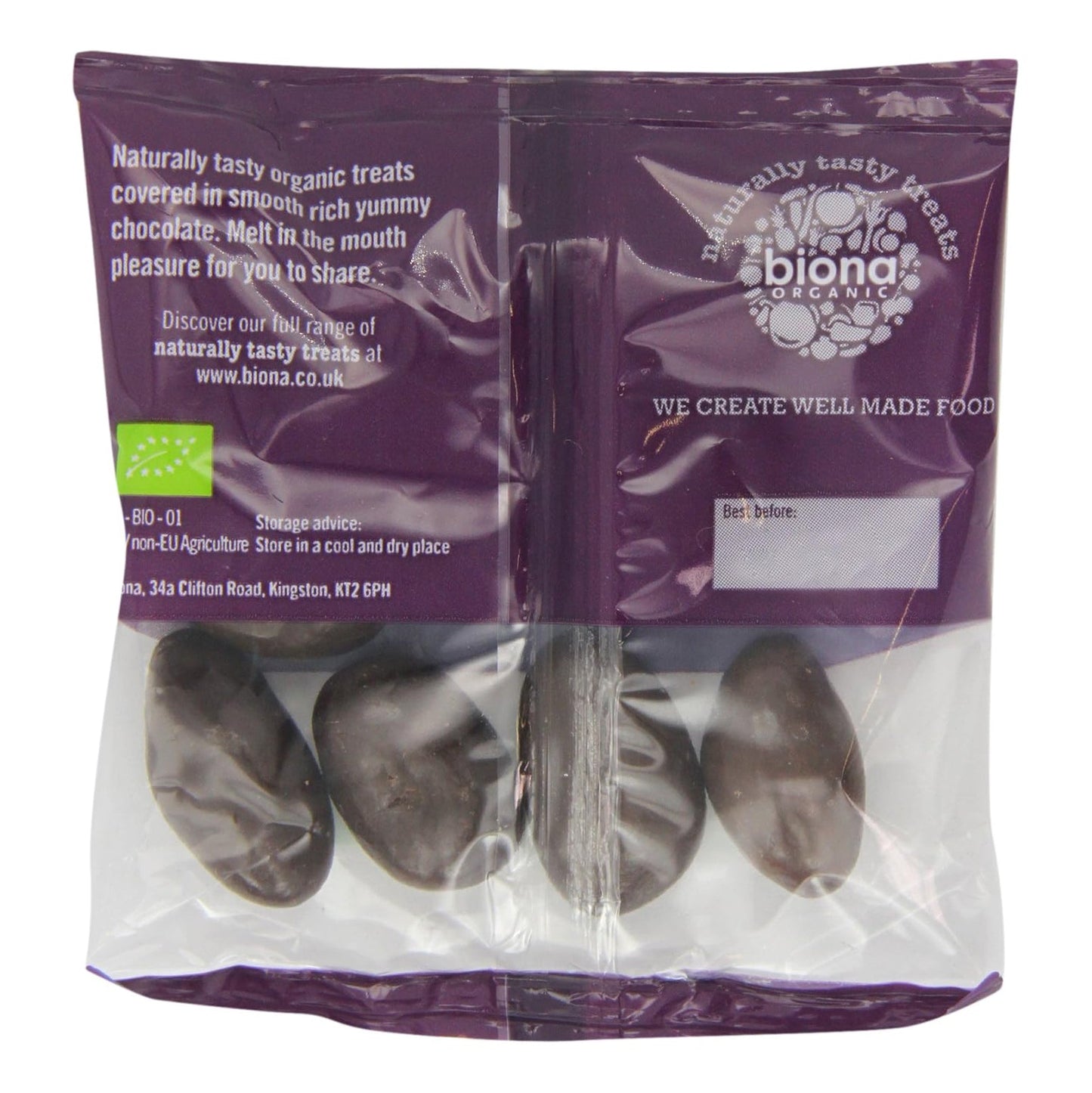 Organic Plain Chocolate Covered Rainforest Brazils 80g - Biona - Chocolate - Eco Natural Products