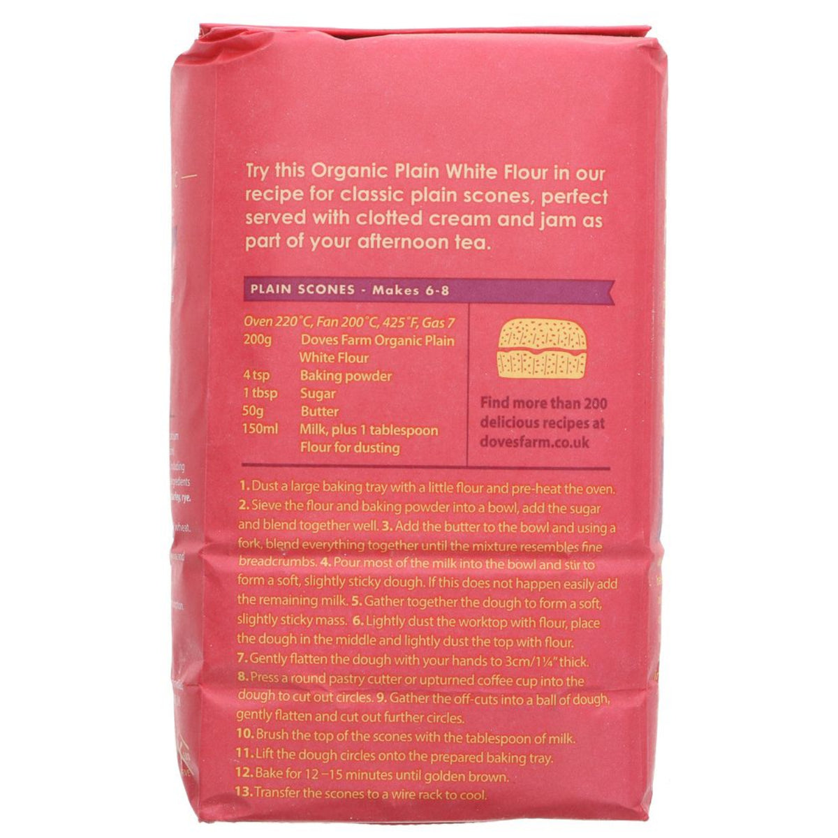 Organic Plain White Flour 1kg BBE 06.03.2026 - Doves Farm - Flour - Doves Farm