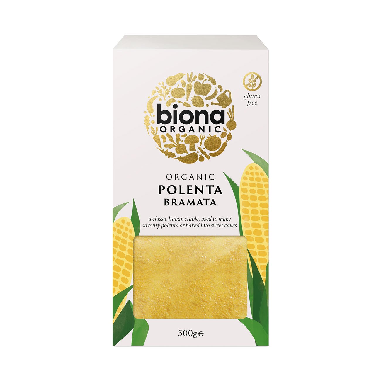 Organic Polenta Bramata 500g - Biona - For Baking - Eco Natural Products