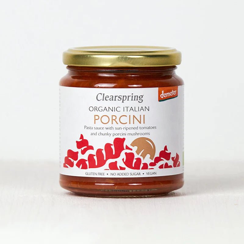 Organic Porcini Demeter Italian Pasta Sauce 300g - Clearspring - Pasta Sauce - Eco Natural Products