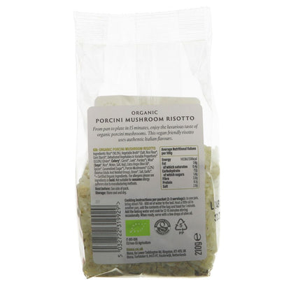 Organic Porcini Mushroom Risotto 210g - Biona - Rice - Eco Natural Products