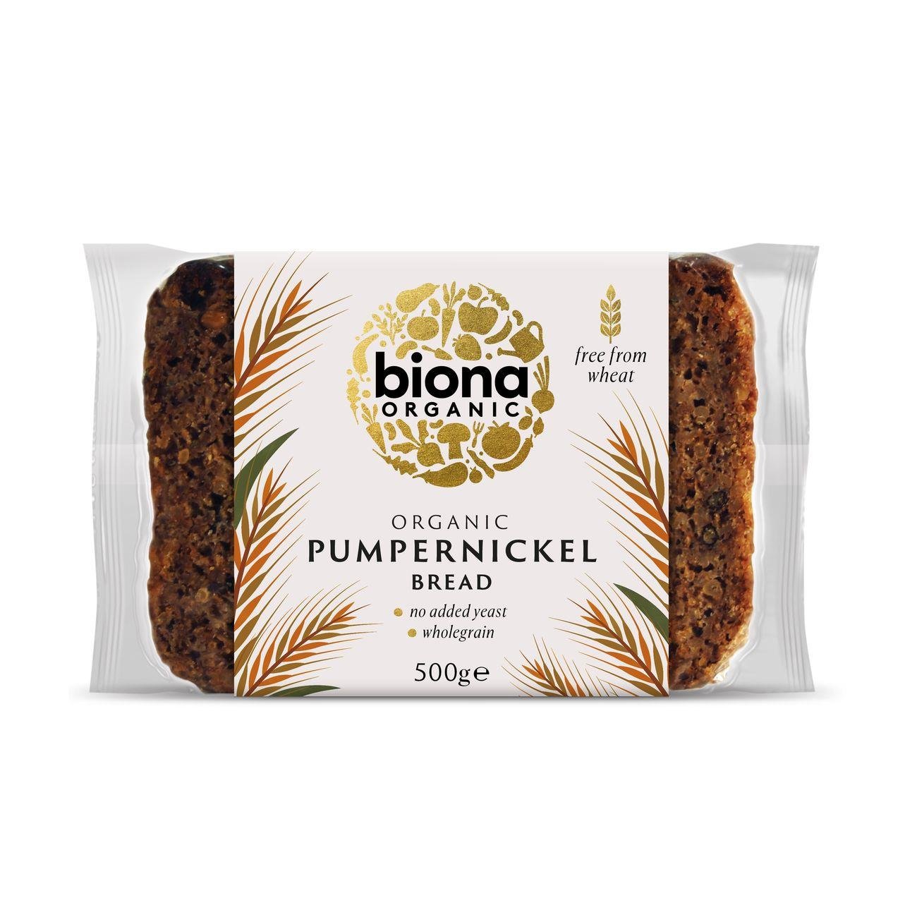 Organic Pumpernickle Bread 500g - Biona - Bread - Eco Natural Products