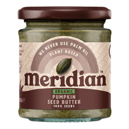 Organic Pumpkin Seed Butter 170g - Meridian - Spreads - Eco Natural Products