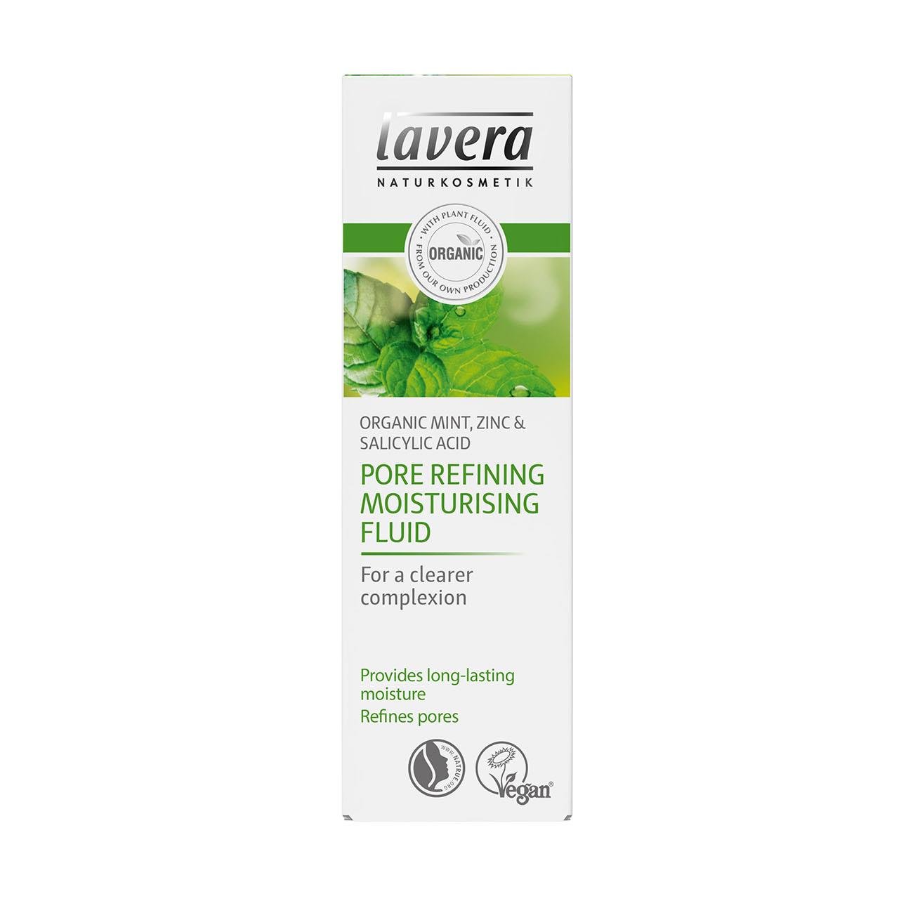 Organic Pure Beauty Pore Refining Moisturising Fluid 50ml - Lavera - Moisturising fluid - Eco Natural Products