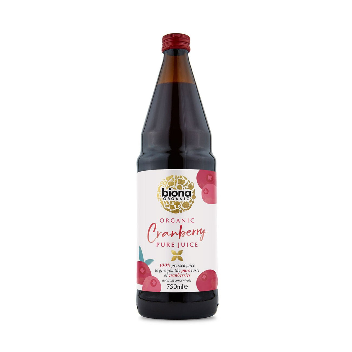 Organic Pure Cranberry Juice 750ml - Biona - Juice - Eco Natural Products