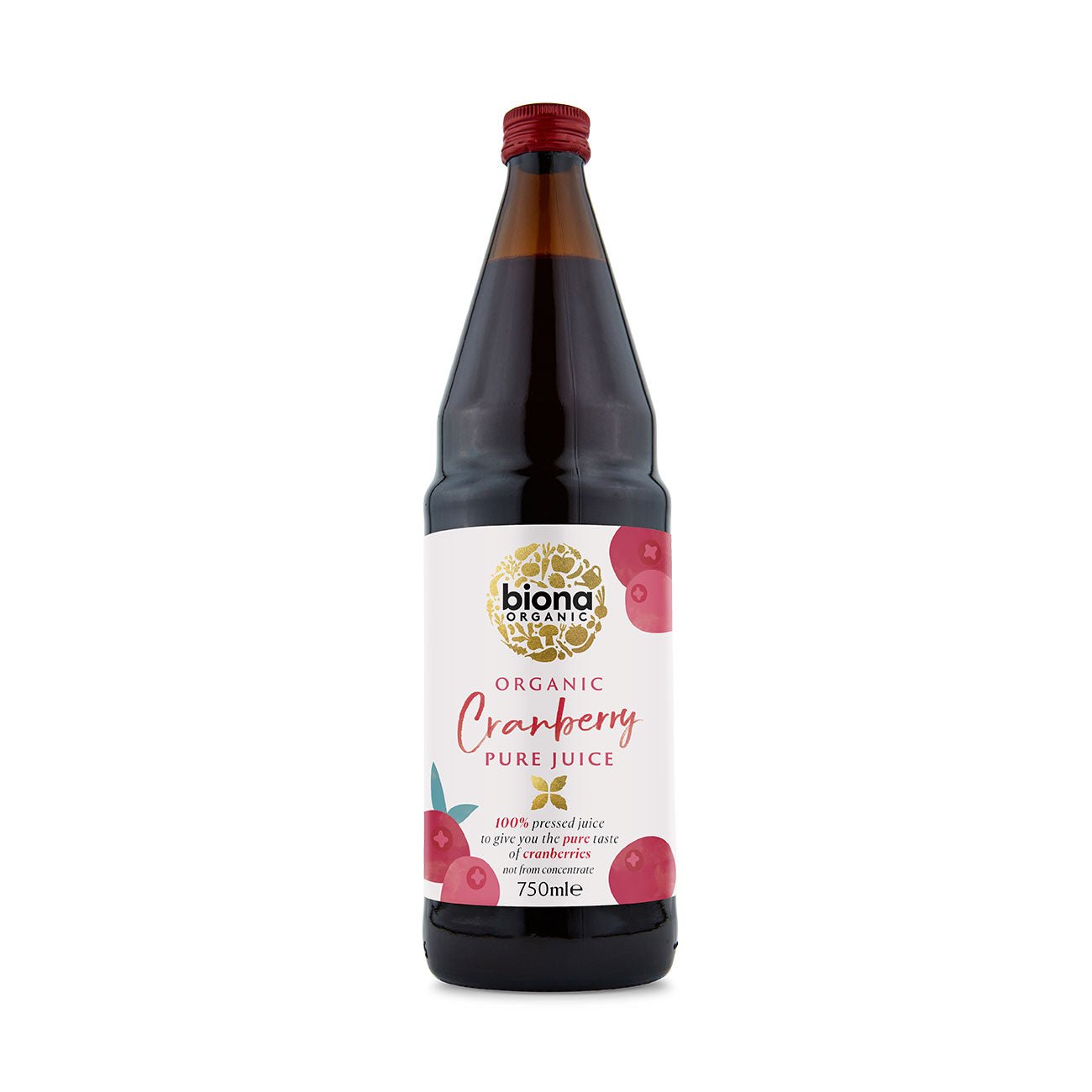Organic Pure Cranberry Juice 750ml - Biona - Juice - Eco Natural Products