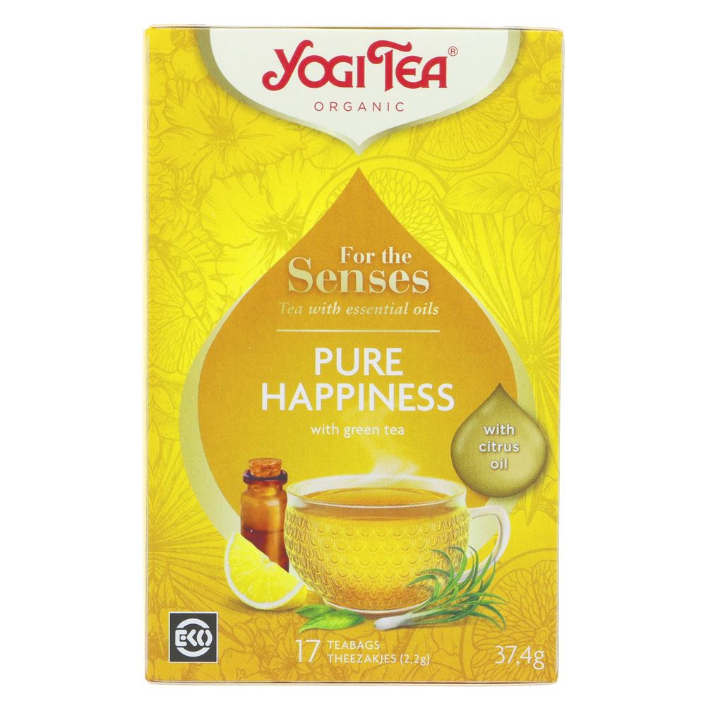 Organic Pure Happiness for the Senses Tea 17 Bags - Yogi Tea - Tea - Eco Natural Products