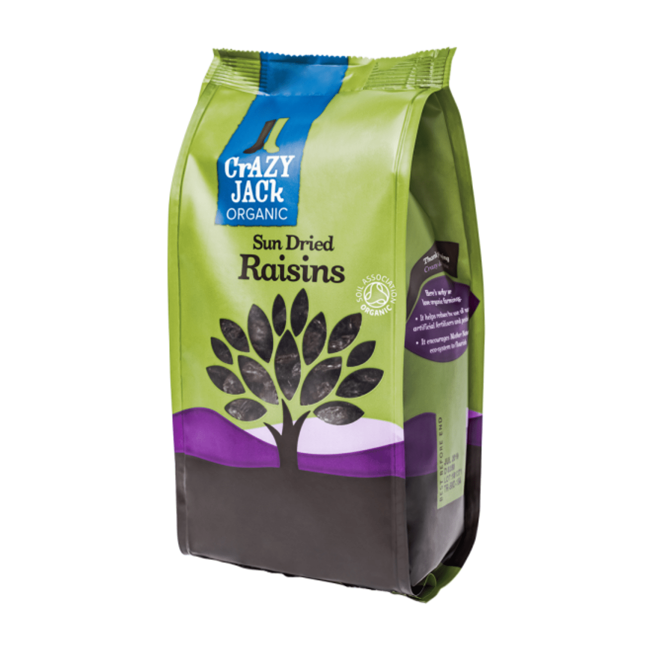 Organic Raisins 375g - Crazy Jack - Dried Fruits - Crazy Jack