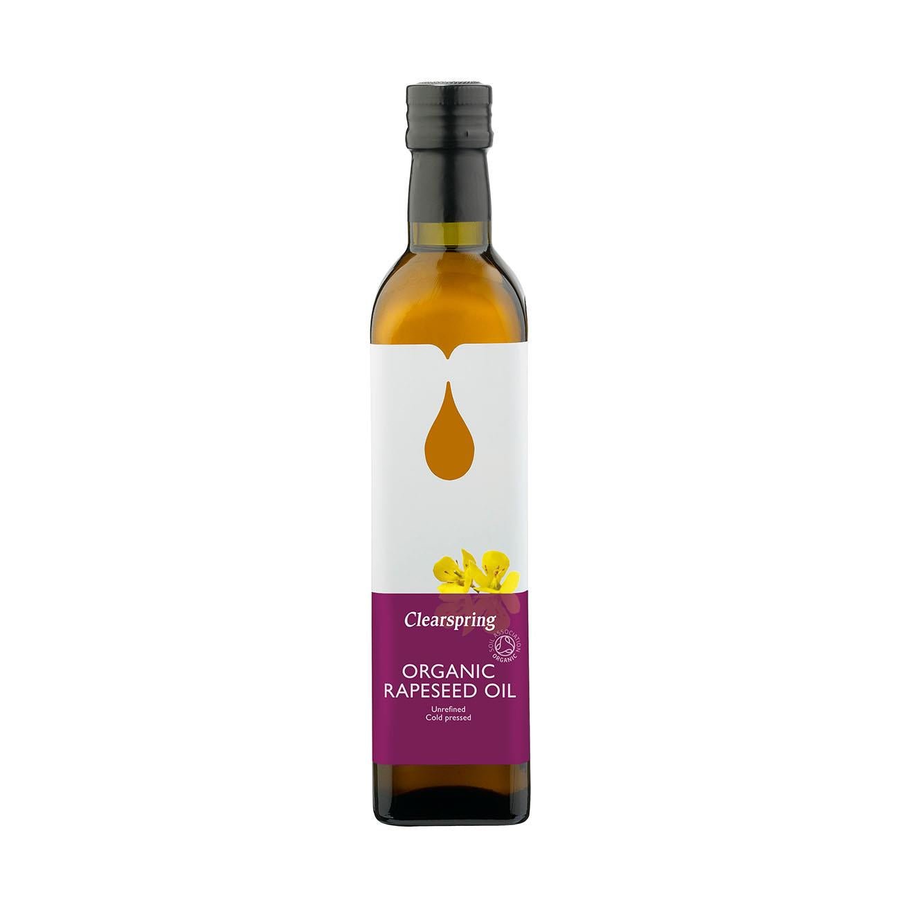 Organic Rapeseed Cold Pressed Oil 500ml - Clearspring - Oil - Eco Natural Products