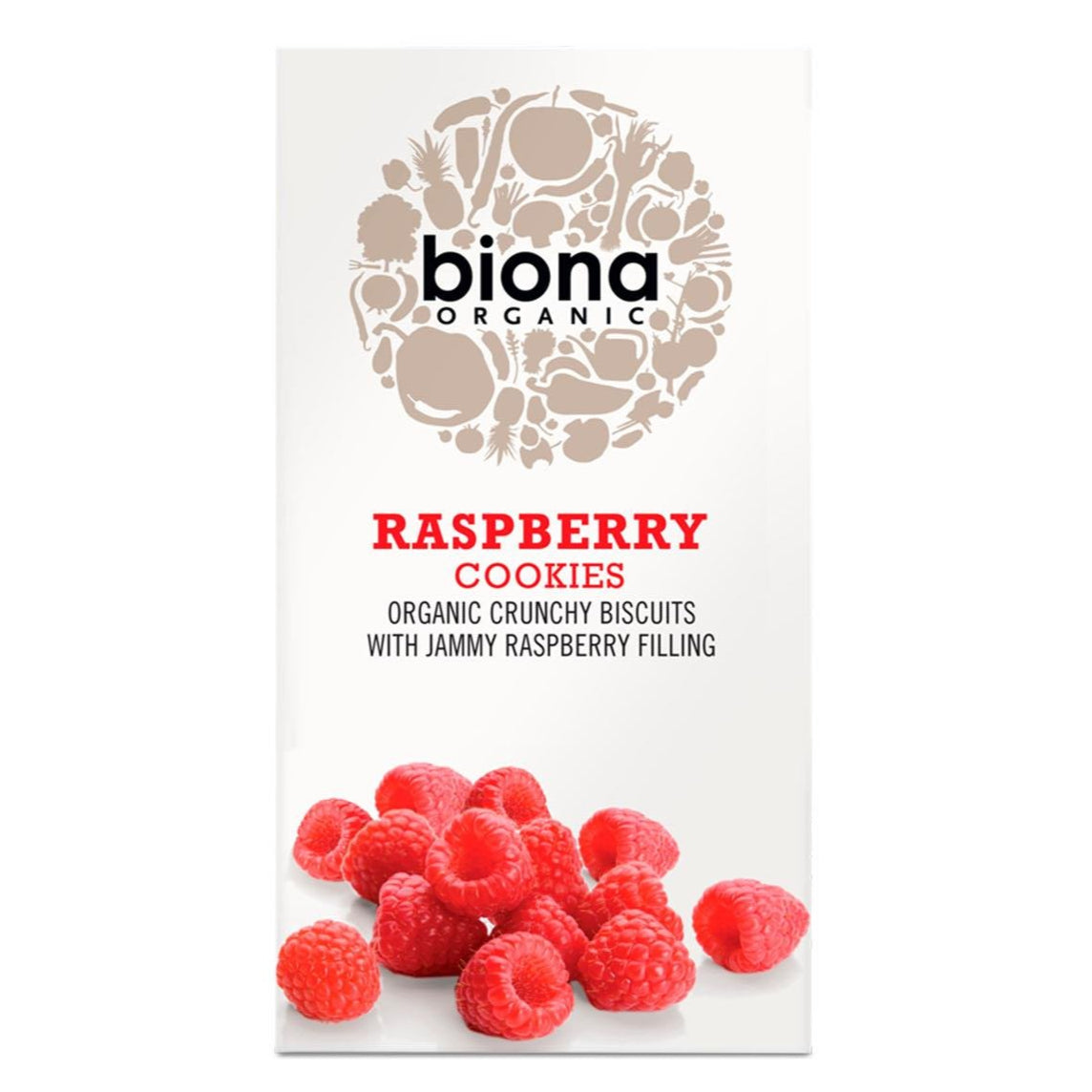 Organic Raspberry Filled Cookies 175g - Biona - Cookies - Eco Natural Products