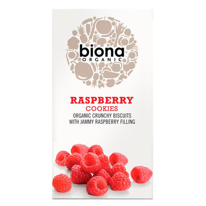 Organic Raspberry Filled Cookies 175g - Biona - Cookies - Eco Natural Products