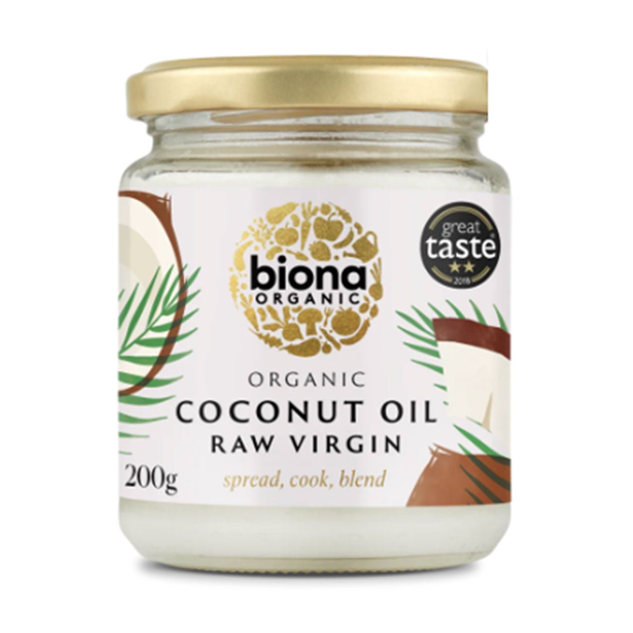 Organic Raw Virgin Coconut Oil 200g - Biona - Coconut Oil - Eco Natural Products