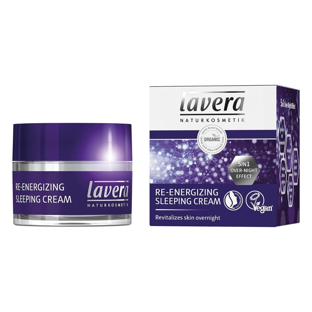 Organic Re - energising Sleeping Cream New 50ml - Lavera - Cream night - Eco Natural Products