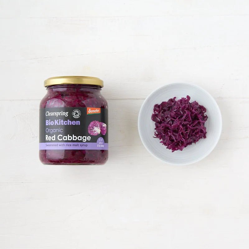 Organic Red Cabbage Demeter Bio Kitchen 355g - Clearspring - Vegetables - Eco Natural Products