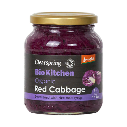 Organic Red Cabbage Demeter Bio Kitchen 355g - Clearspring - Vegetables - Eco Natural Products