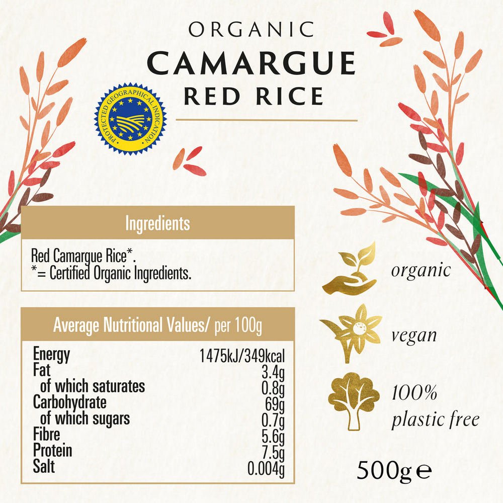 Organic Red Camargue Rice 500g - Biona - Rice - Eco Natural Products