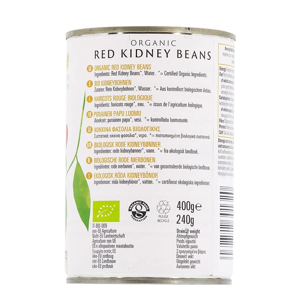 Organic Red Kidney Beans 400g - Biona - Beans - Eco Natural Products