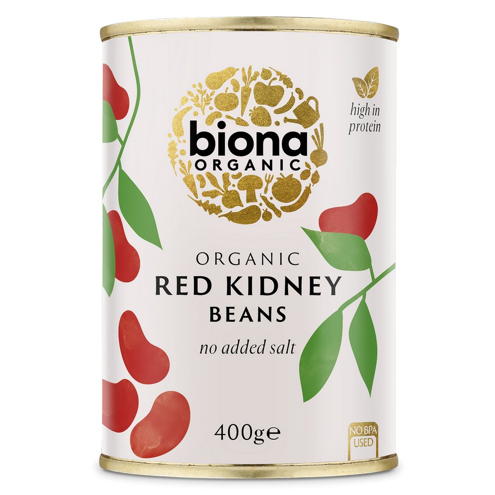 Organic Red Kidney Beans 400g [BLACK FRIDAY] - Eco Natural Products - Biona - Beans