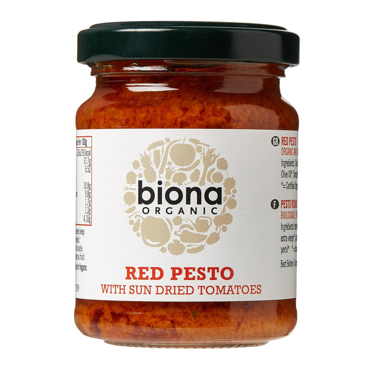 Organic Red Pesto 120g - Biona - Pasta Sauce - Eco Natural Products