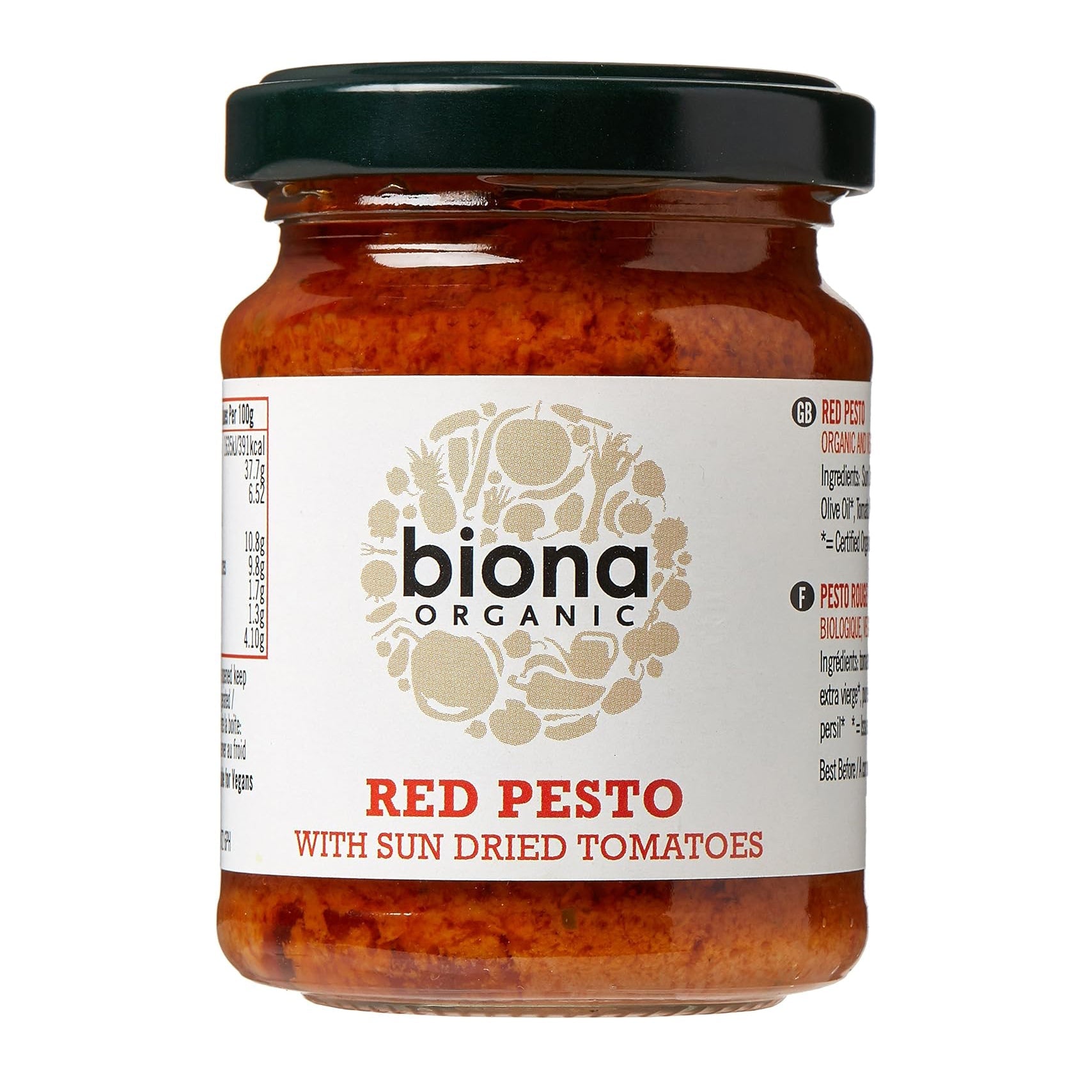 Organic Red Pesto 120g - Biona - Pasta Sauce - Eco Natural Products
