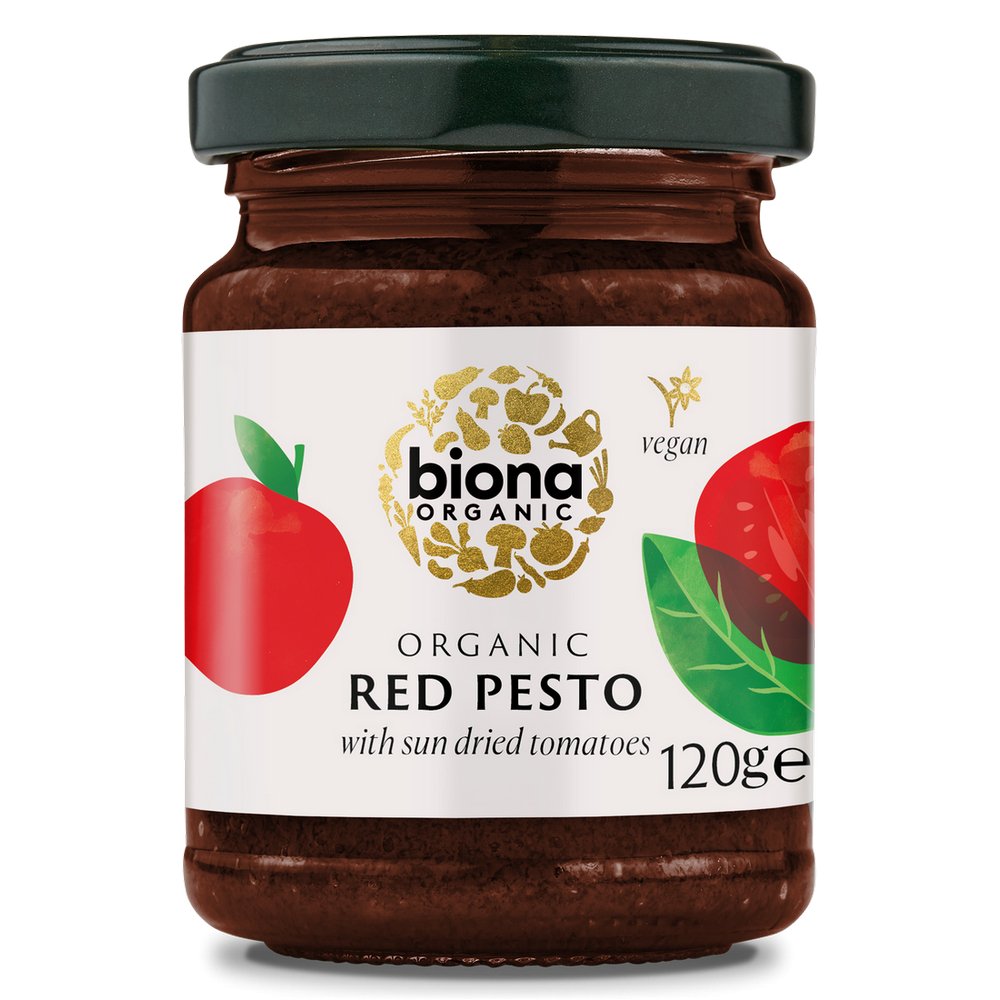 Organic Red Pesto 120g - Biona - Pasta Sauce - Eco Natural Products