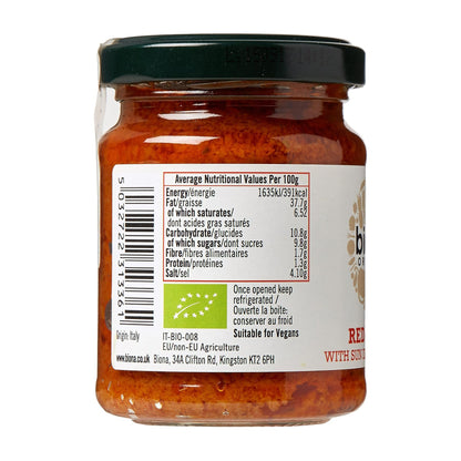 Organic Red Pesto 120g - Biona - Pasta Sauce - Eco Natural Products