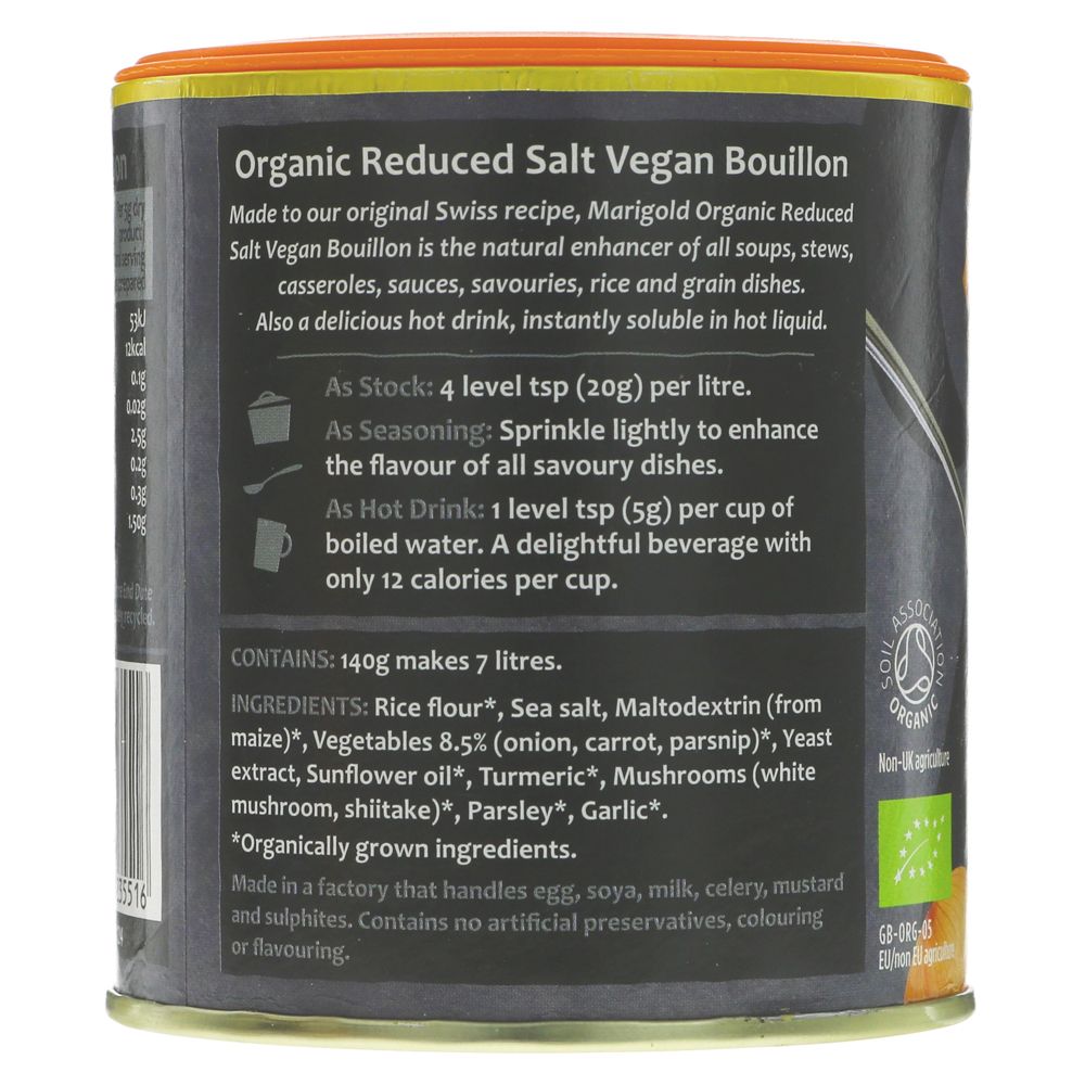 Organic Reduced Salt Bouillon140g - Marigold - Bouillon - Eco Natural Products