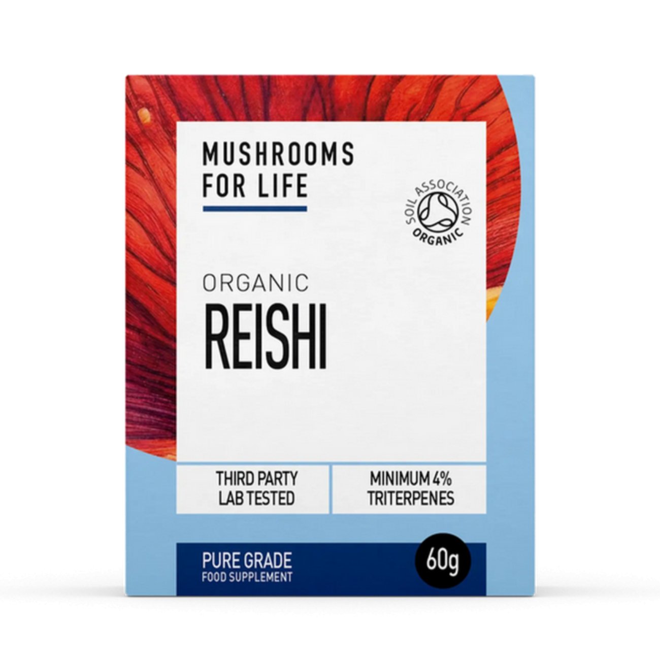 Organic Reishi Powder 60g - Mushrooms 4 Life - Mushroom powder - Eco Natural Products