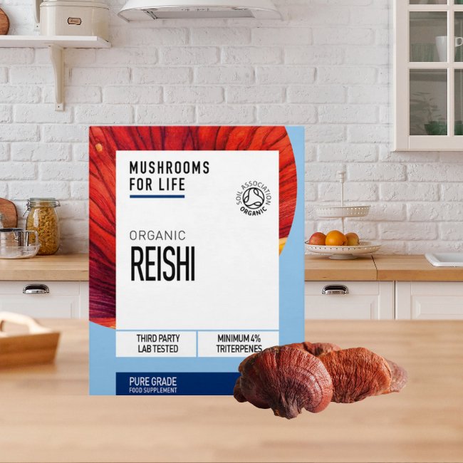 Organic Reishi Powder 60g - Mushrooms 4 Life - Mushroom powder - Eco Natural Products