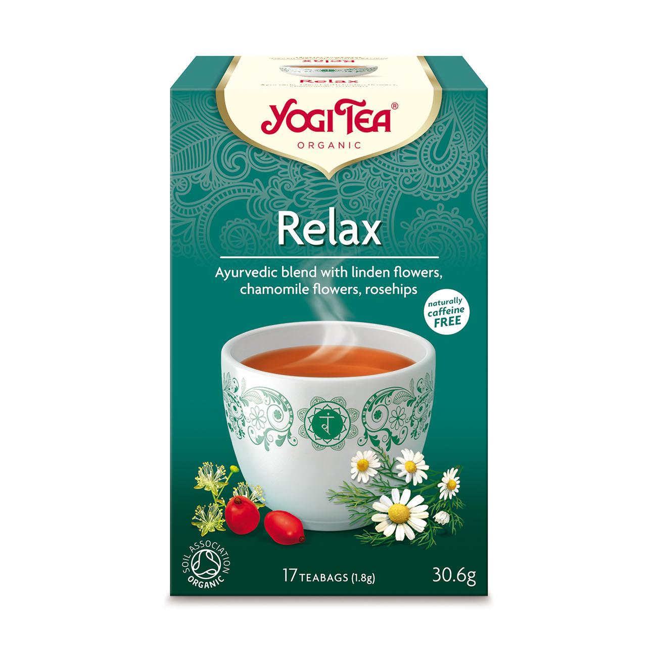 Organic Relax Herbal Tea 17 Bags - Yogi Tea - Tea - Eco Natural Products