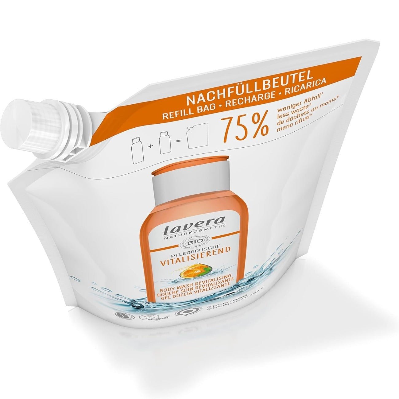 Organic Revitalising Body Wash Refill 500ml - Lavera - Body wash - Eco Natural Products