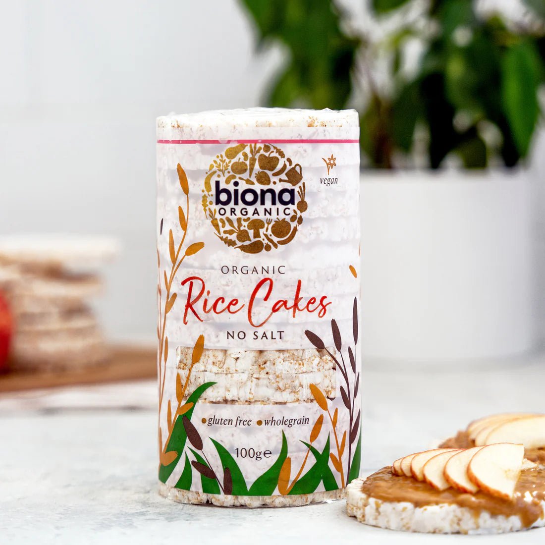 Organic Rice Cakes No Salt 100g [BLACK FRIDAY] - Eco Natural Products - Biona - Rice Crackers