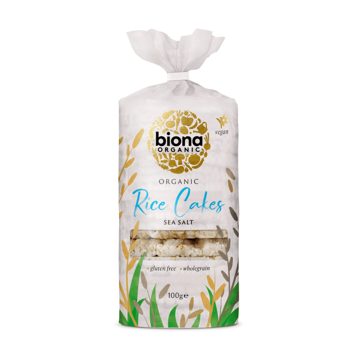 Organic Rice Cakes with Salt 100g - Biona - Puffed Rice Cakes - Biona