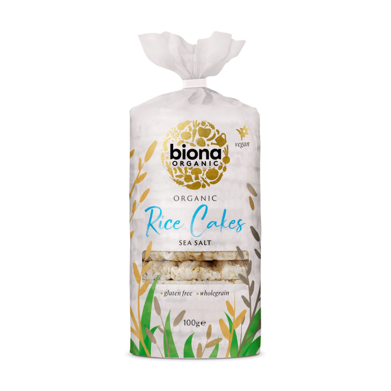 Organic Rice Cakes with Salt 100g - Biona - Puffed Rice Cakes - Biona