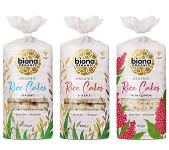 Organic Rice Cakes with Salt 100g - Biona - Snack - Eco Natural Products