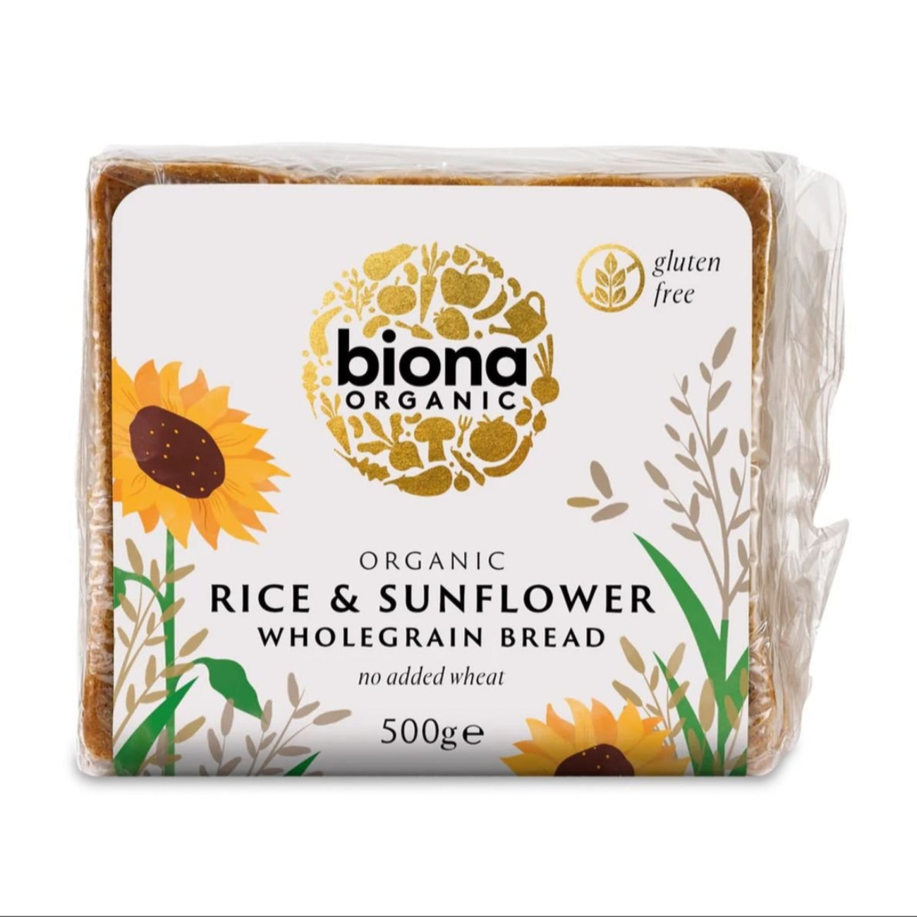 Organic Rice & Sunflower Seed Bread 500g - Biona - Bread - Eco Natural Products