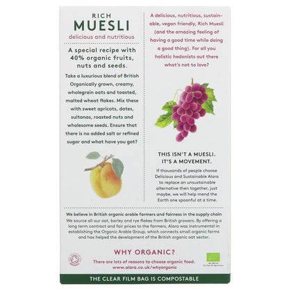 Organic Rich Muesli 500g - Alara - Muesli - Eco Natural Products