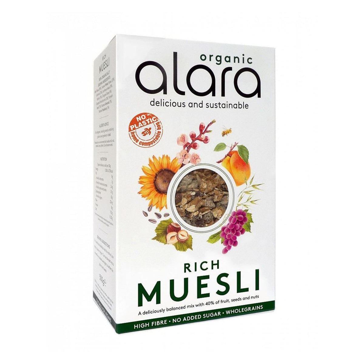 Organic Rich Muesli 500g - Alara - Muesli - Eco Natural Products