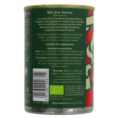 Organic Ricotta Ravioli 400g - Suma - Canned Food - Eco Natural Products