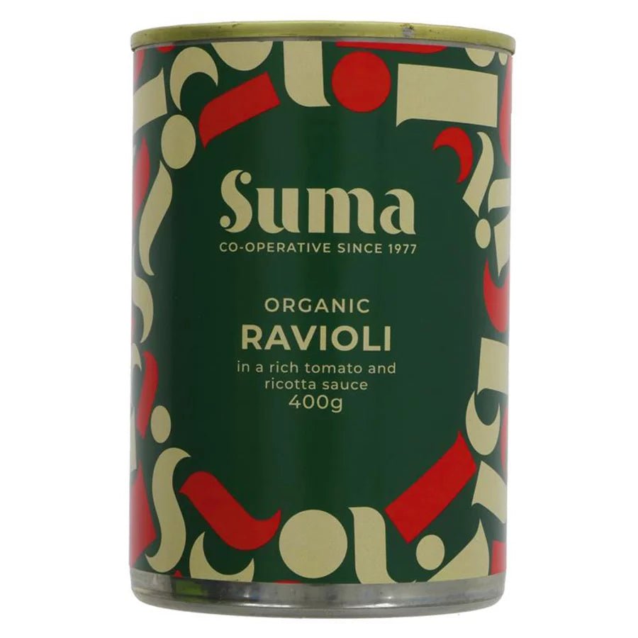 Organic Ricotta Ravioli 400G - Eco Natural Products - Suma - Canned Food