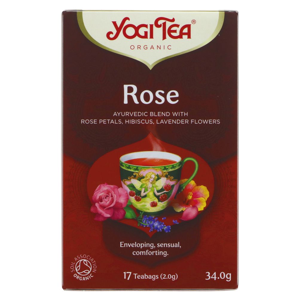 Organic Rose Herbal Tea 17 Bags - Yogi Tea - Tea - Eco Natural Products