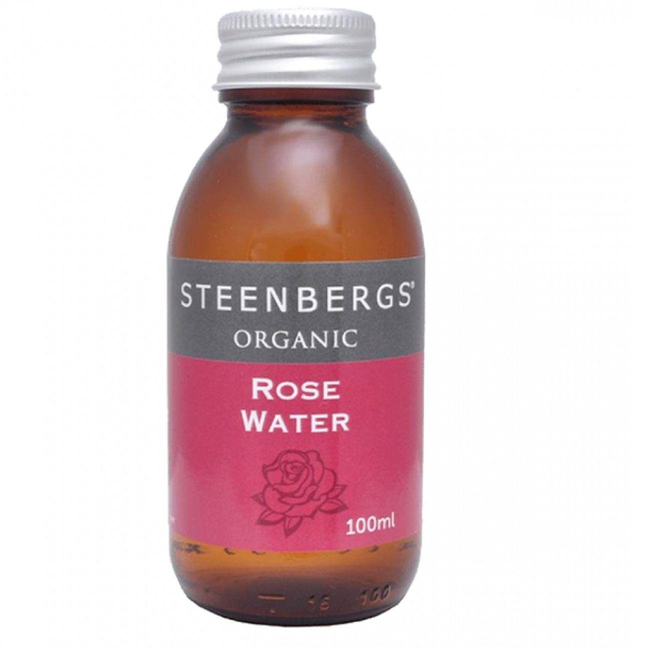 Organic Rose Water 100ml - Steenbergs - Eco Natural Products