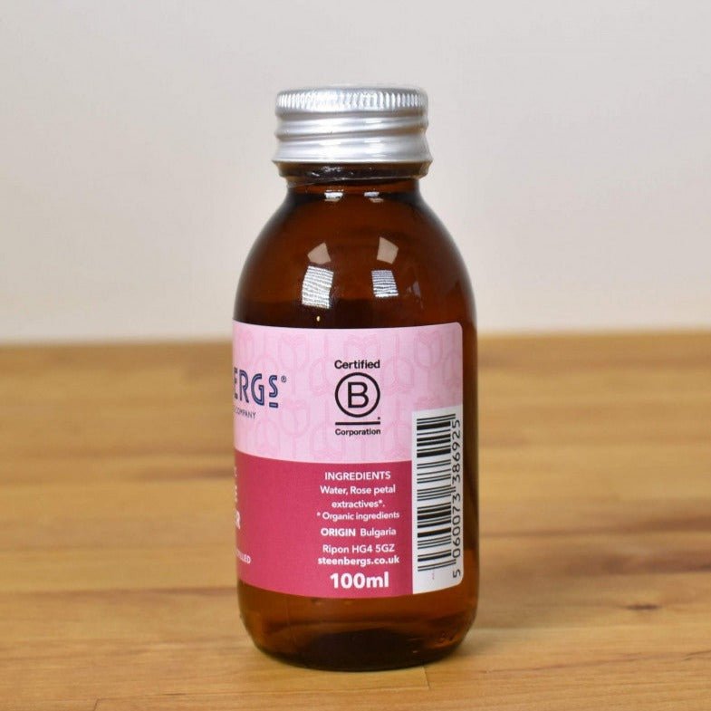 Organic Rose Water 100ml - Steenbergs - Eco Natural Products