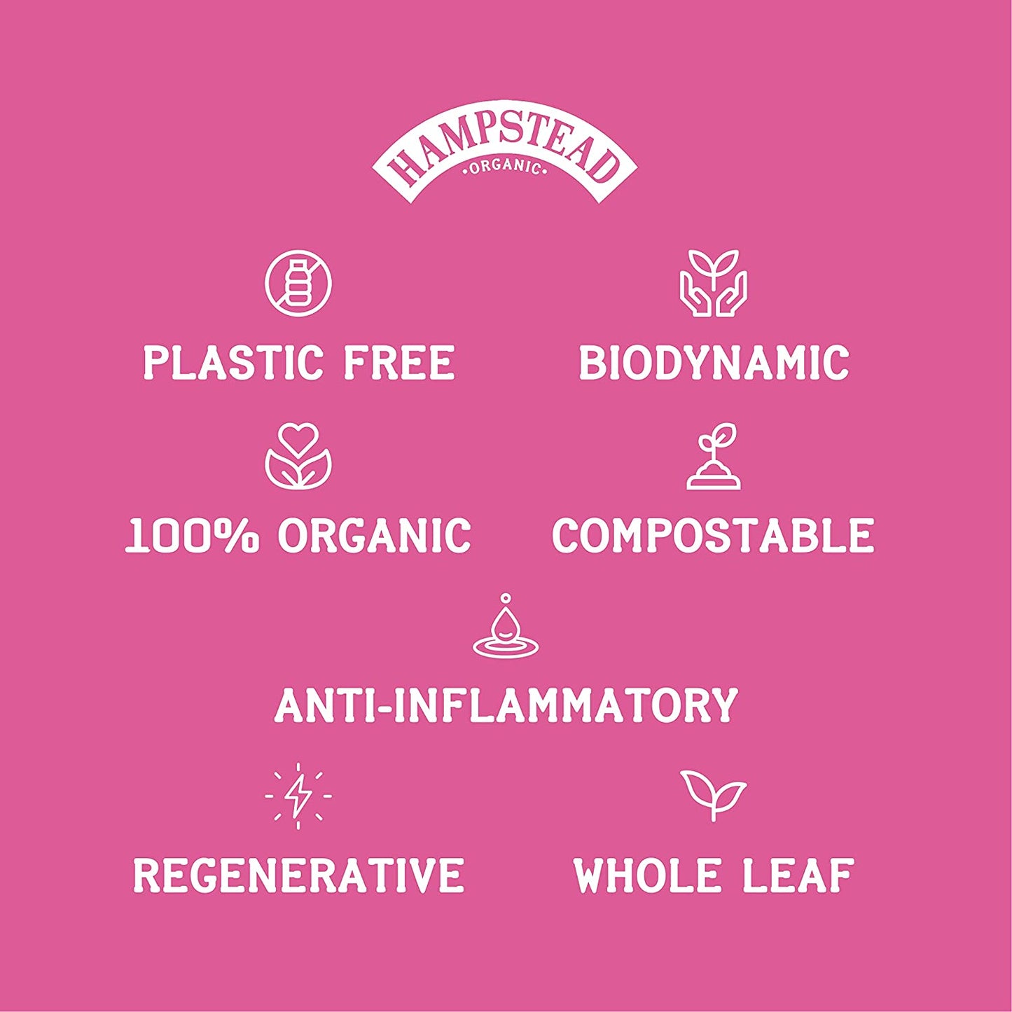 Organic Rosehip & Hibiscus Herbal Infusion 20 bags - Hampstead Tea - Hebal infusion - Eco Natural Products