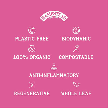 Organic Rosehip & Hibiscus Herbal Infusion 20 bags - Hampstead Tea - Hebal infusion - Eco Natural Products